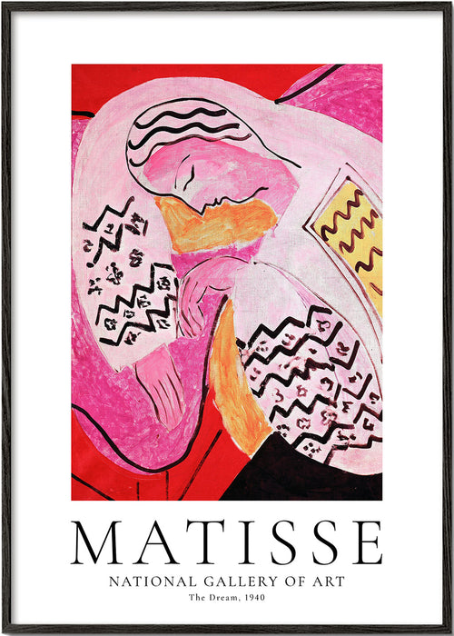 Ilustrace Matisse spící postavy