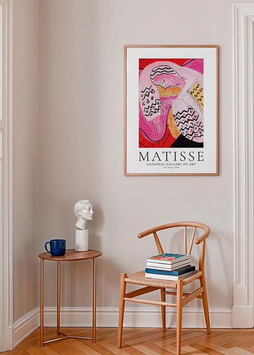 Ilustrace Matisse spící postavy