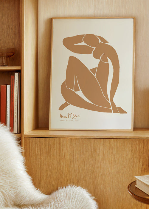 Ilustrace ženské postavy v minimalistickém stylu