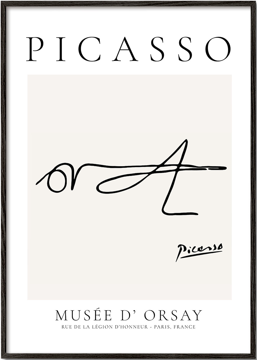 Linkový kresba hmyz podepsaná Picasso