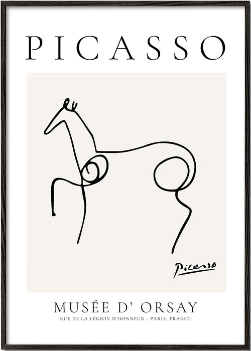 Obraz kůň čárková kresba Picassa