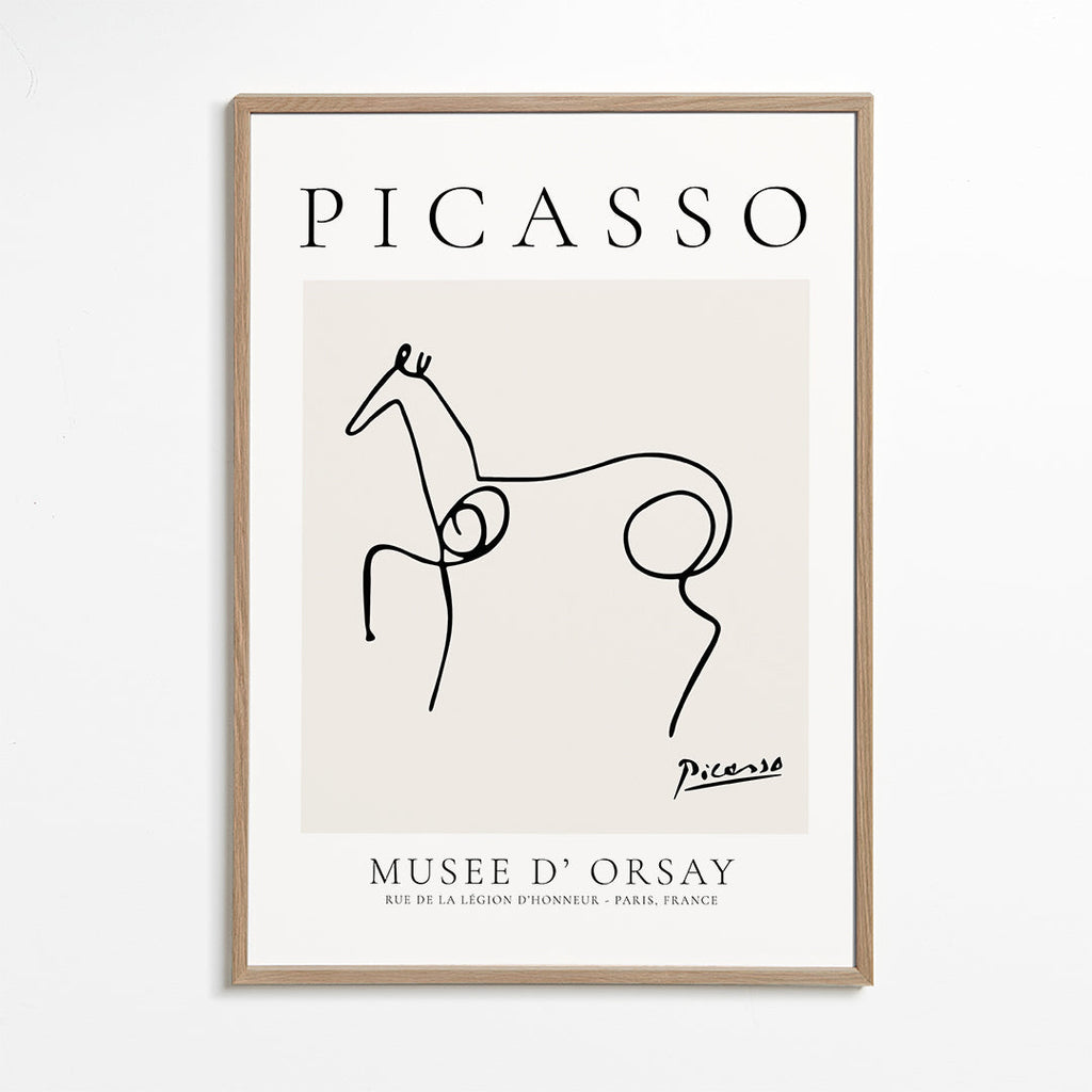 Obraz kůň čárková kresba Picassa
