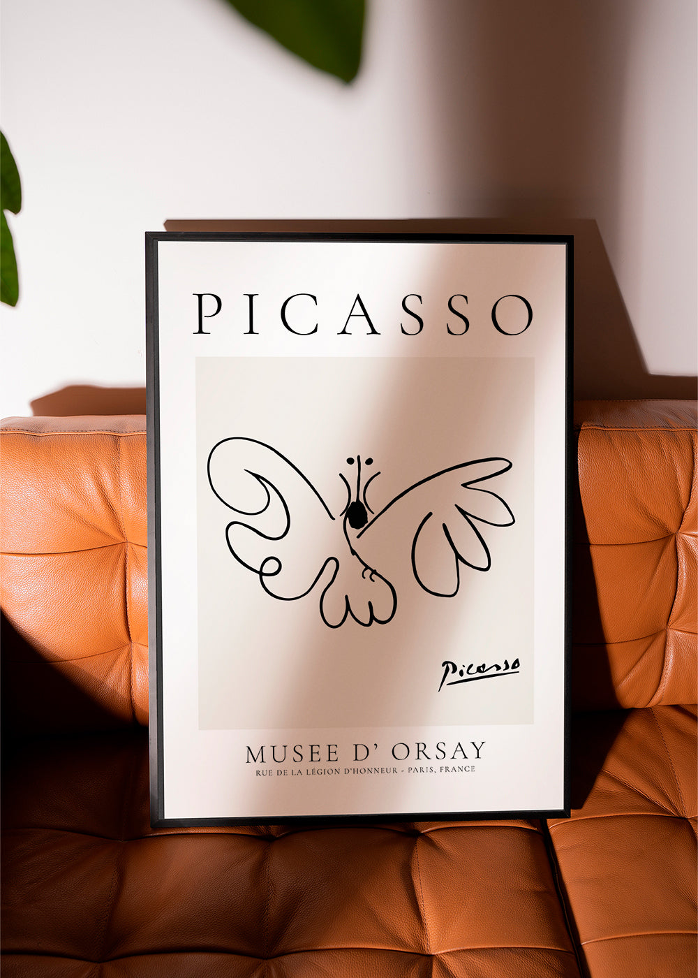 Obraz motýl čárový kreslený ve stylu Picassa