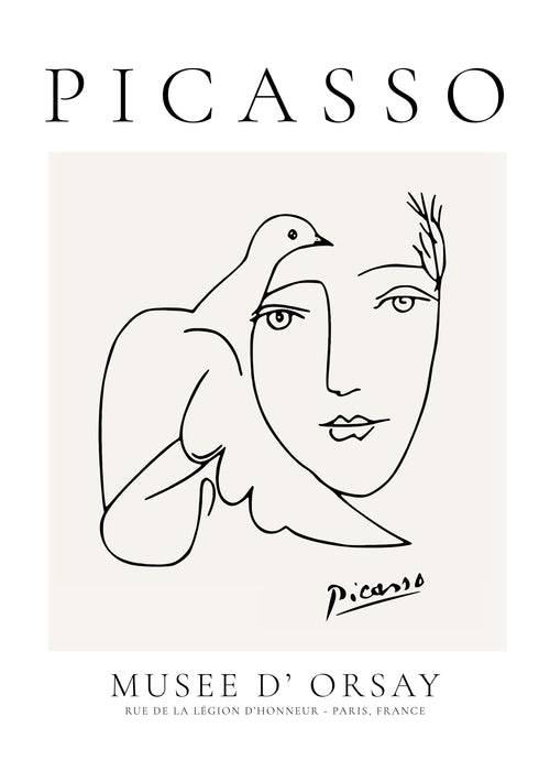 Pablo Picasso Dove Peace Women - Unframed art print