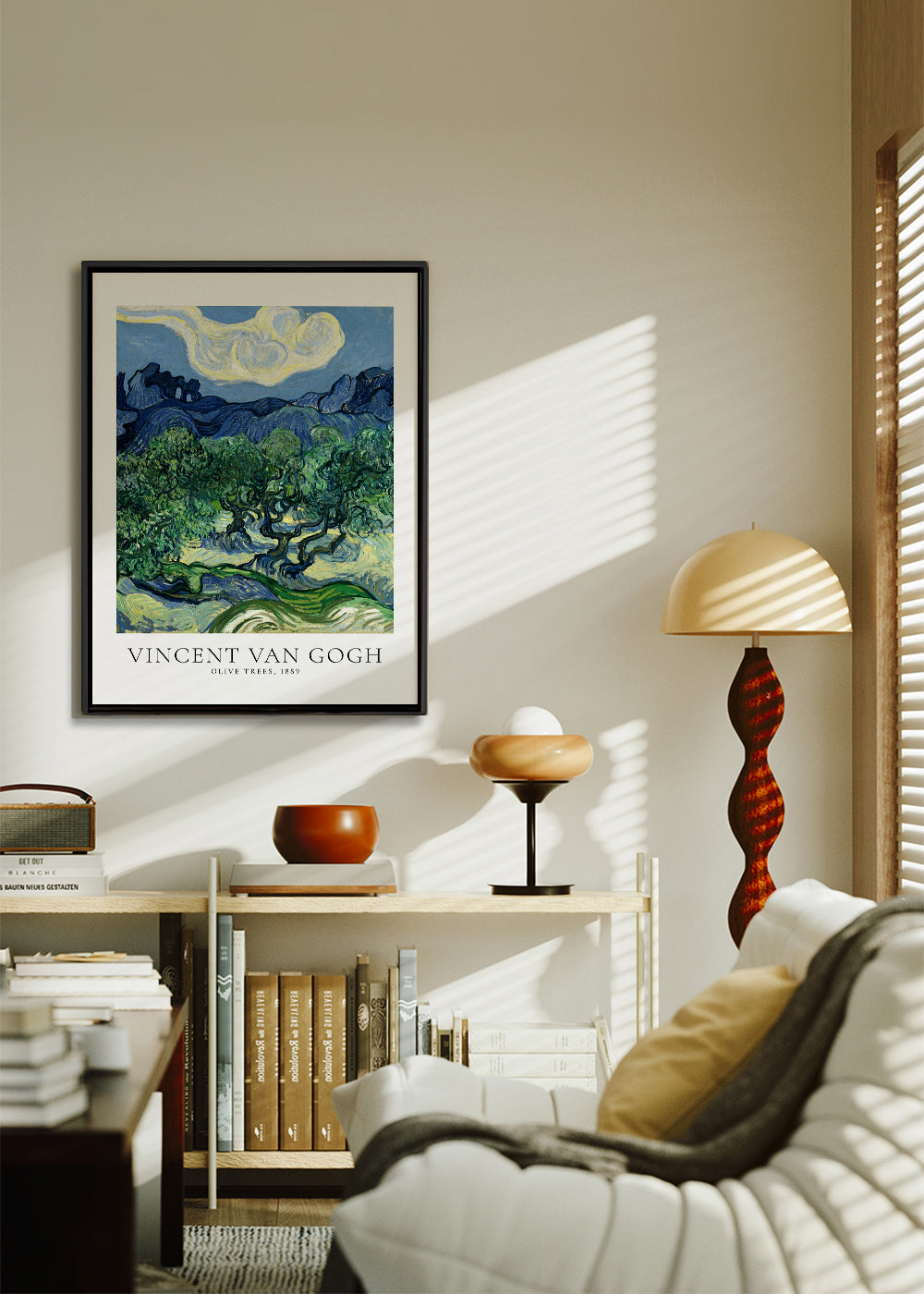 Botanický plakát Olivovníky Van Gogha