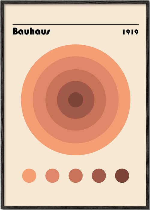Geometrický obraz Bauhaus kruhy