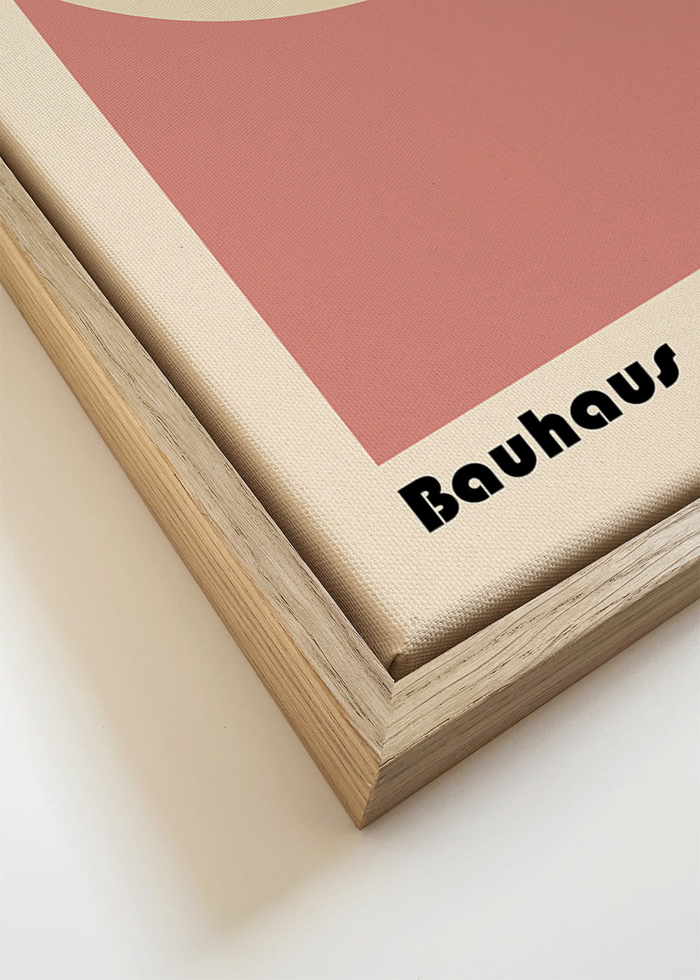 Geometrický obraz Oko Bauhaus růžové