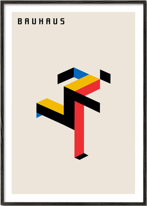 Geometrický obraz Bauhaus izometrický