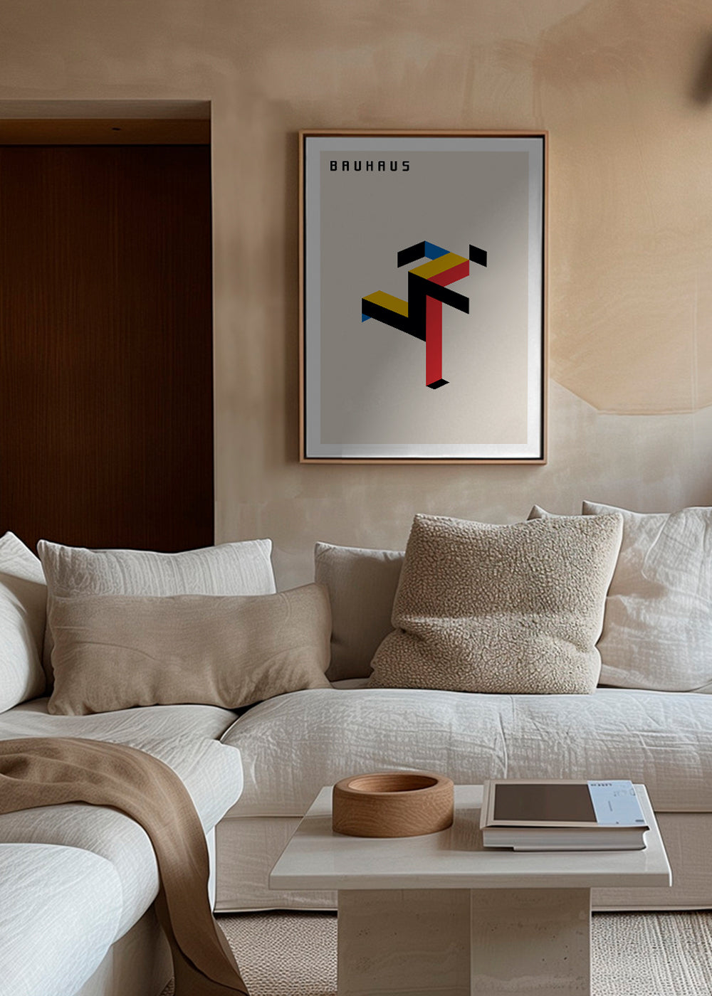 Geometrický obraz Bauhaus izometrický
