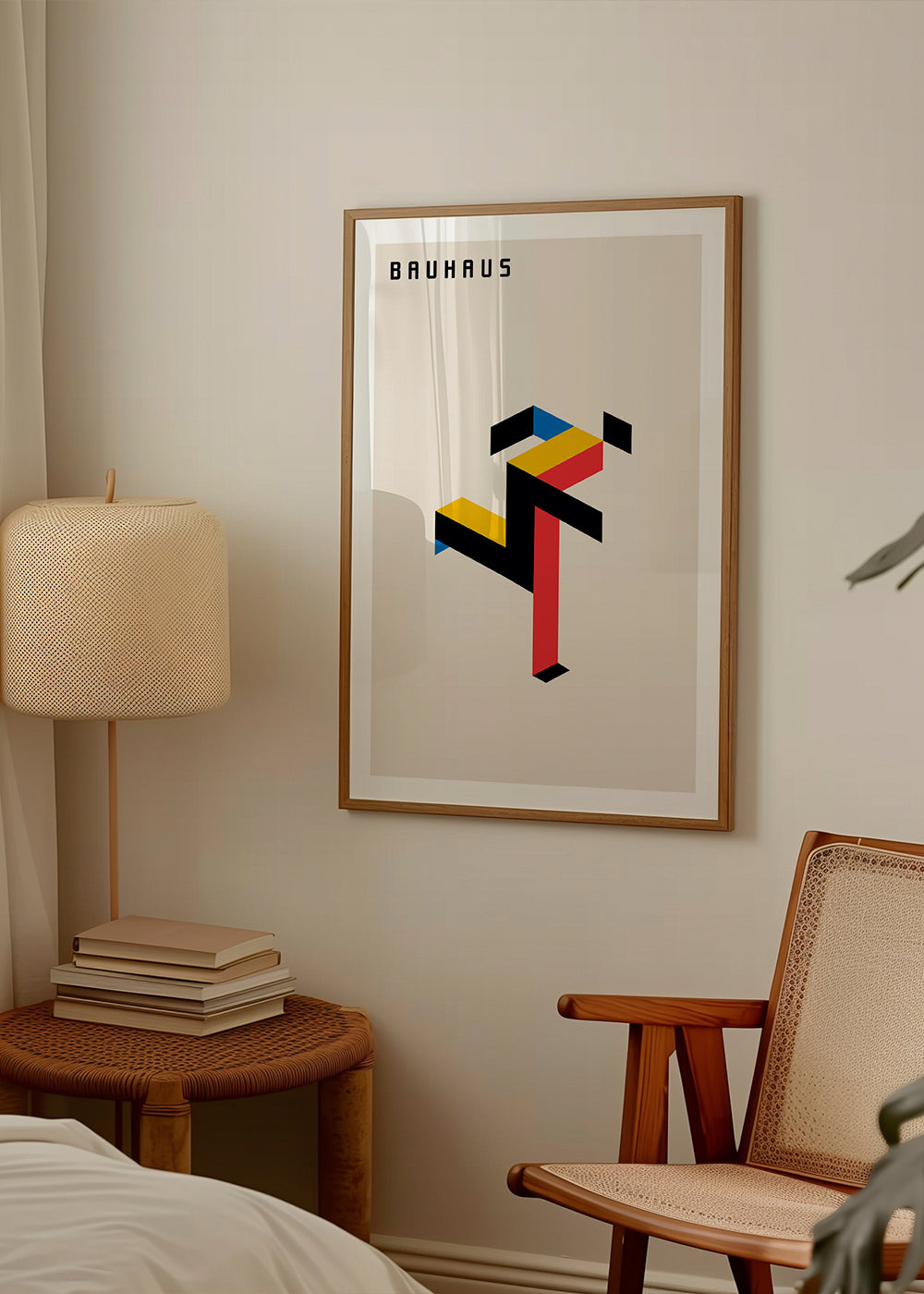 Geometrický obraz Bauhaus izometrický