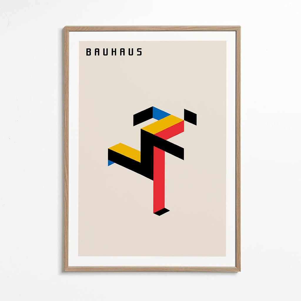 Geometrický obraz Bauhaus izometrický