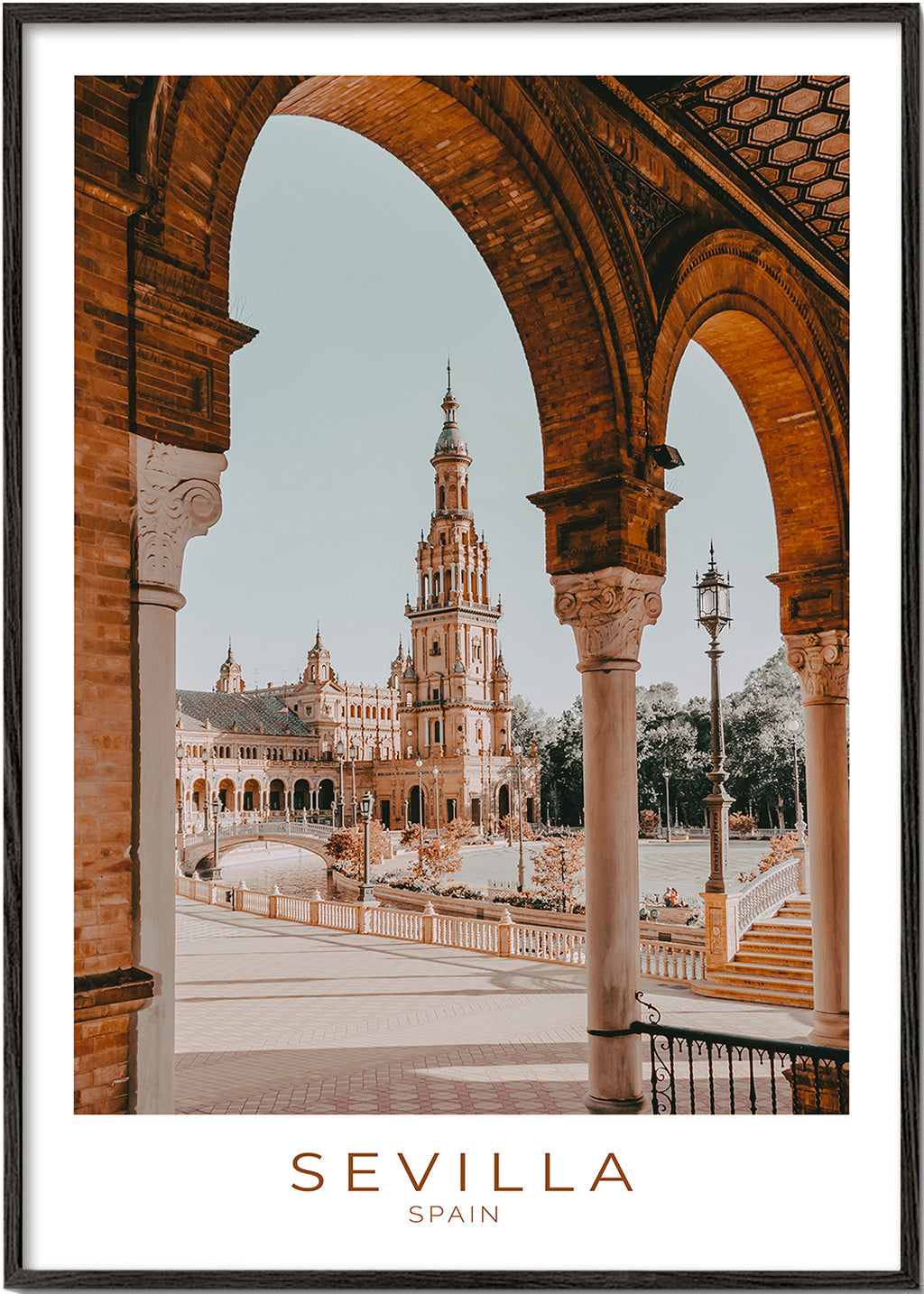 Obraz do kuchyně Sevilla: oblouky a náměstí