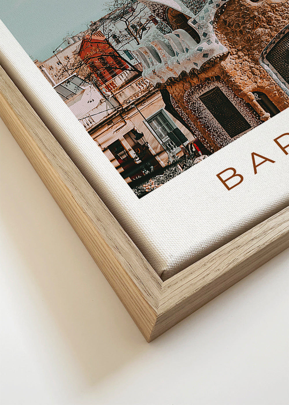 Poster Barcelona: modernistická fasáda zblízka