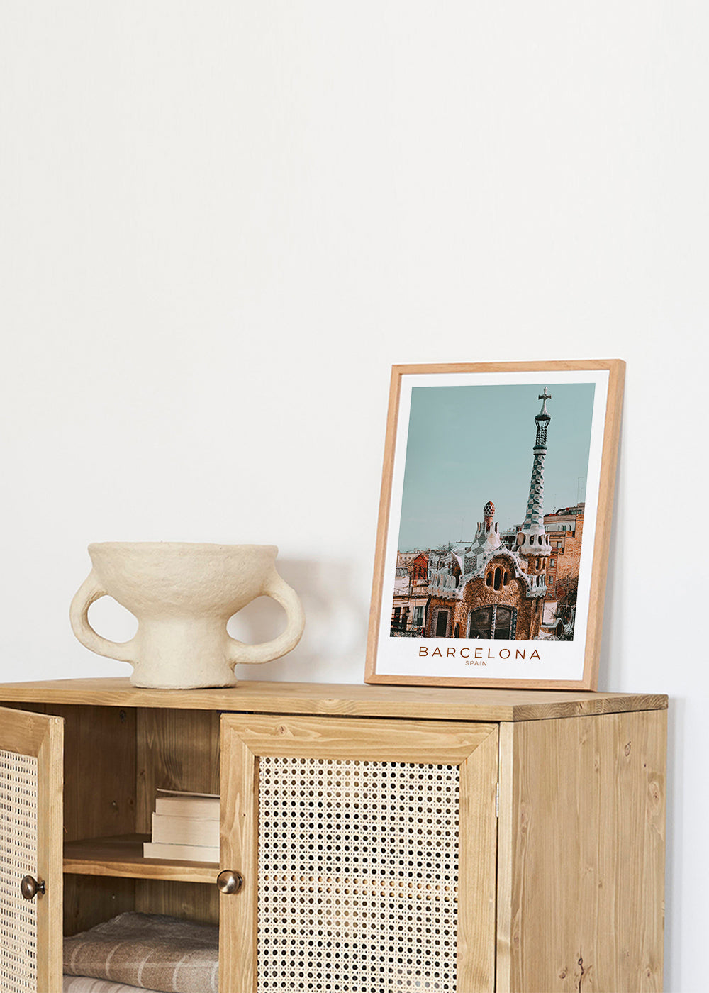 Poster Barcelona: modernistická fasáda zblízka