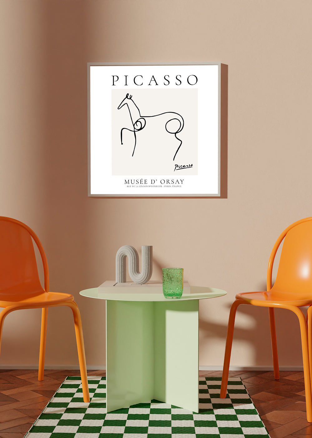 Kůň jedním tahem v Picassově stylu