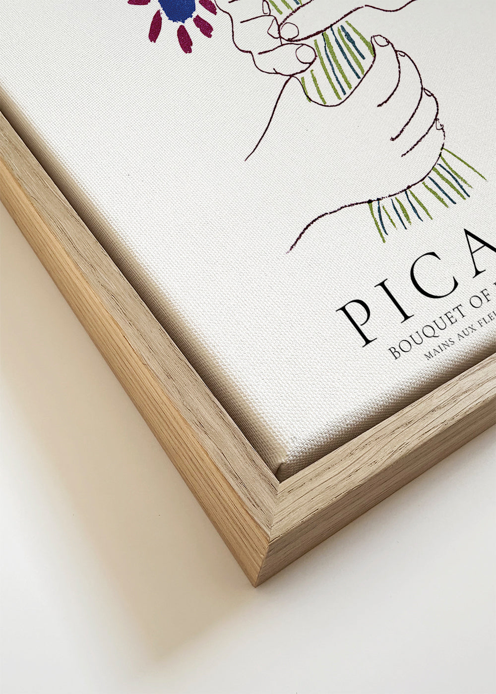 Botanický plakát: skica květinového kytice