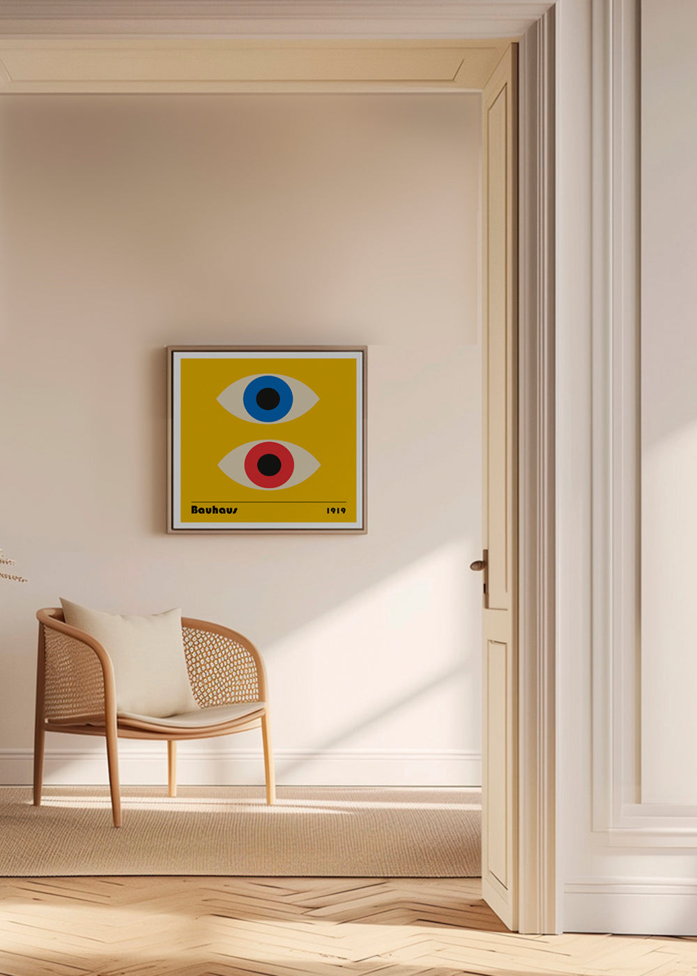 Geometrický obraz s Bauhaus očima