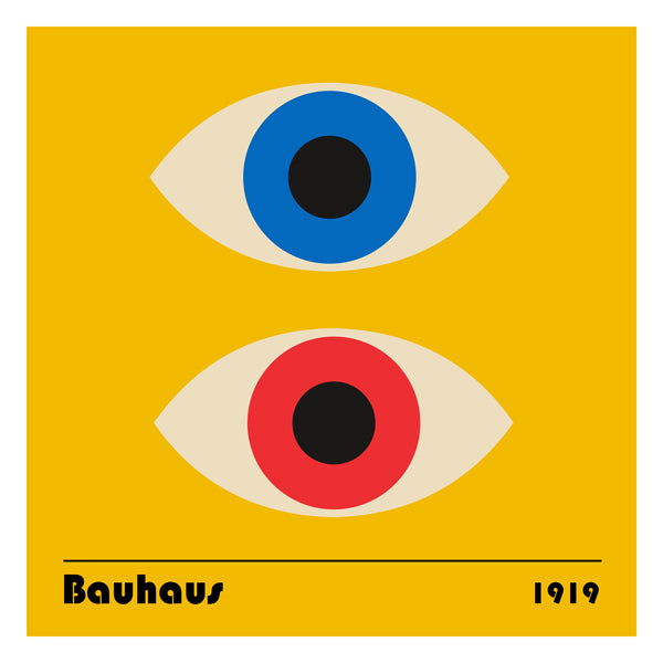 Geometrický obraz s Bauhaus očima
