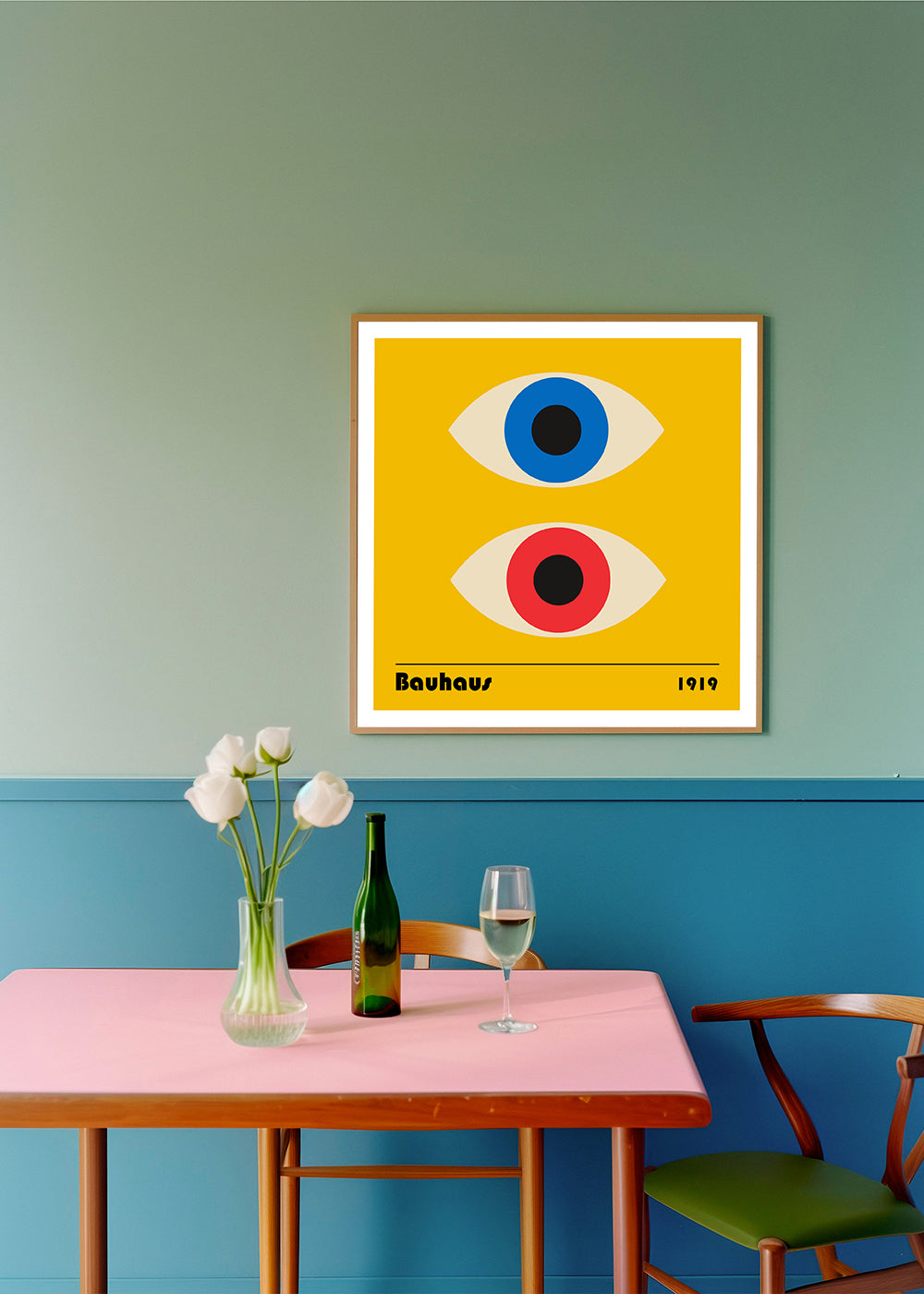 Geometrický obraz s Bauhaus očima