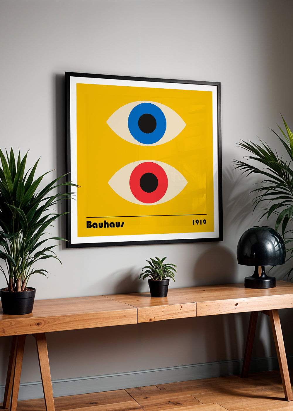 Geometrický obraz s Bauhaus očima