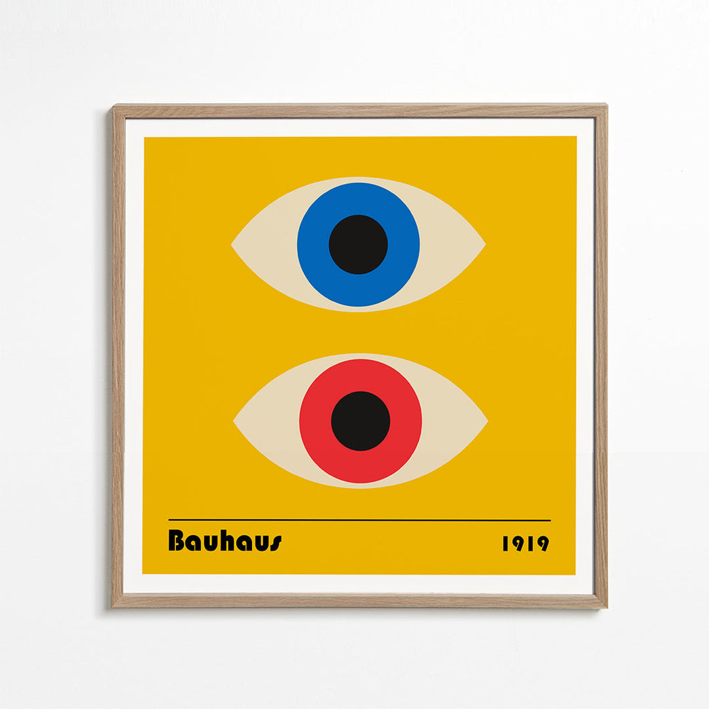 Geometrický obraz s Bauhaus očima