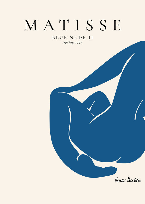 Ilustrace modré postavy v leže