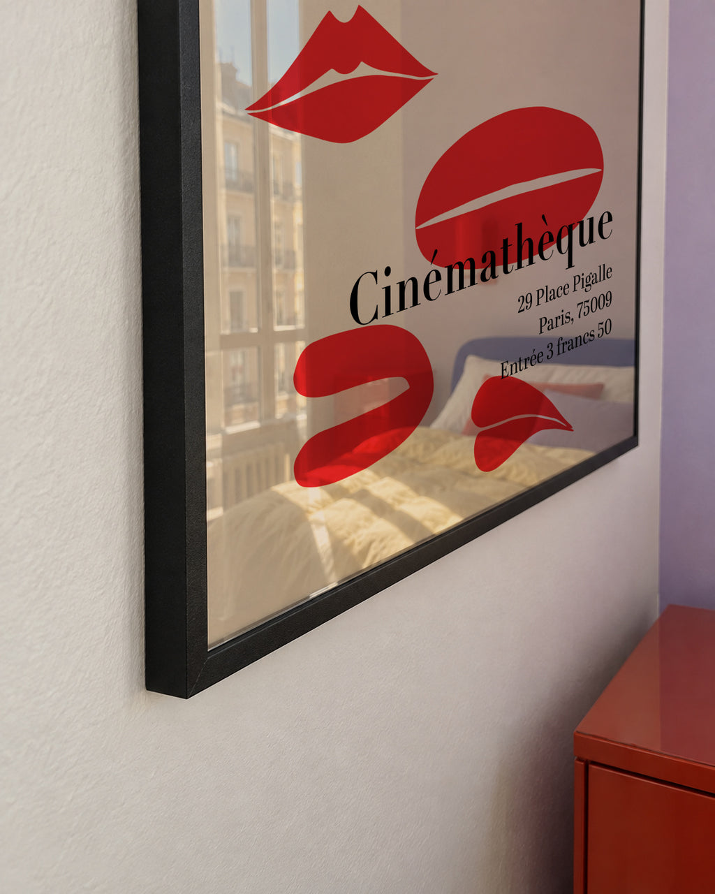 Bouvard Cinémathéque 1969 Film Poster - Framed poster detail