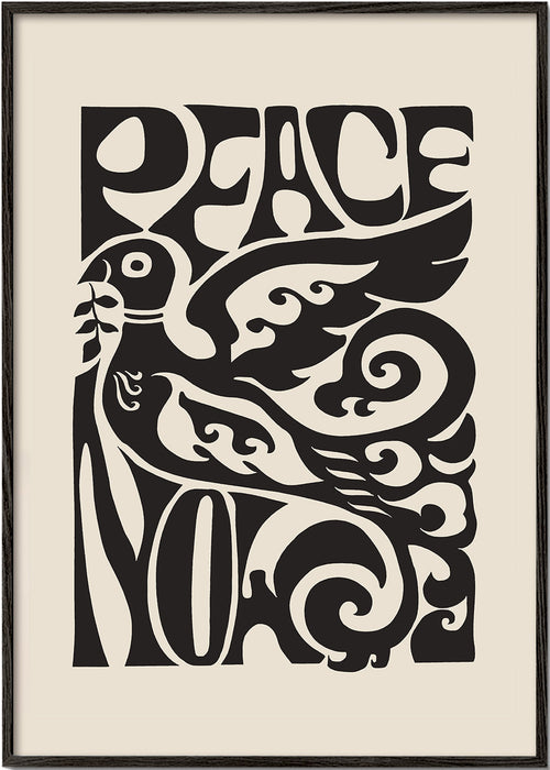 Vintage plakát Holub a typografie 70. let