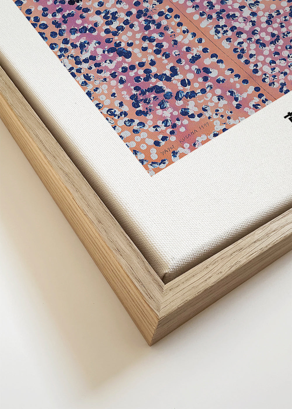 Ilustrace japonského plakátu s tečkami
