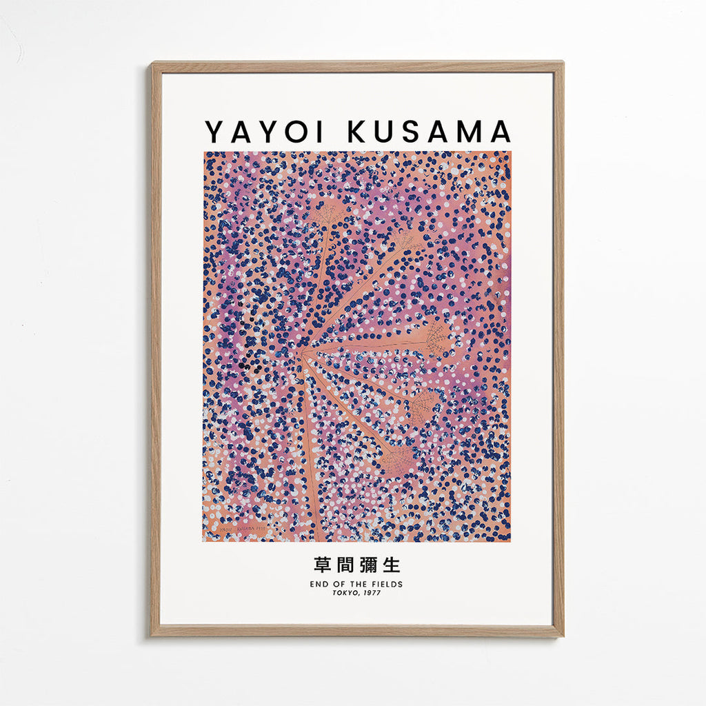 Ilustrace japonského plakátu s tečkami