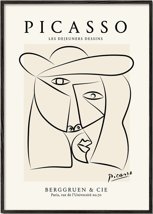 Picassova ilustrace tváře v linii