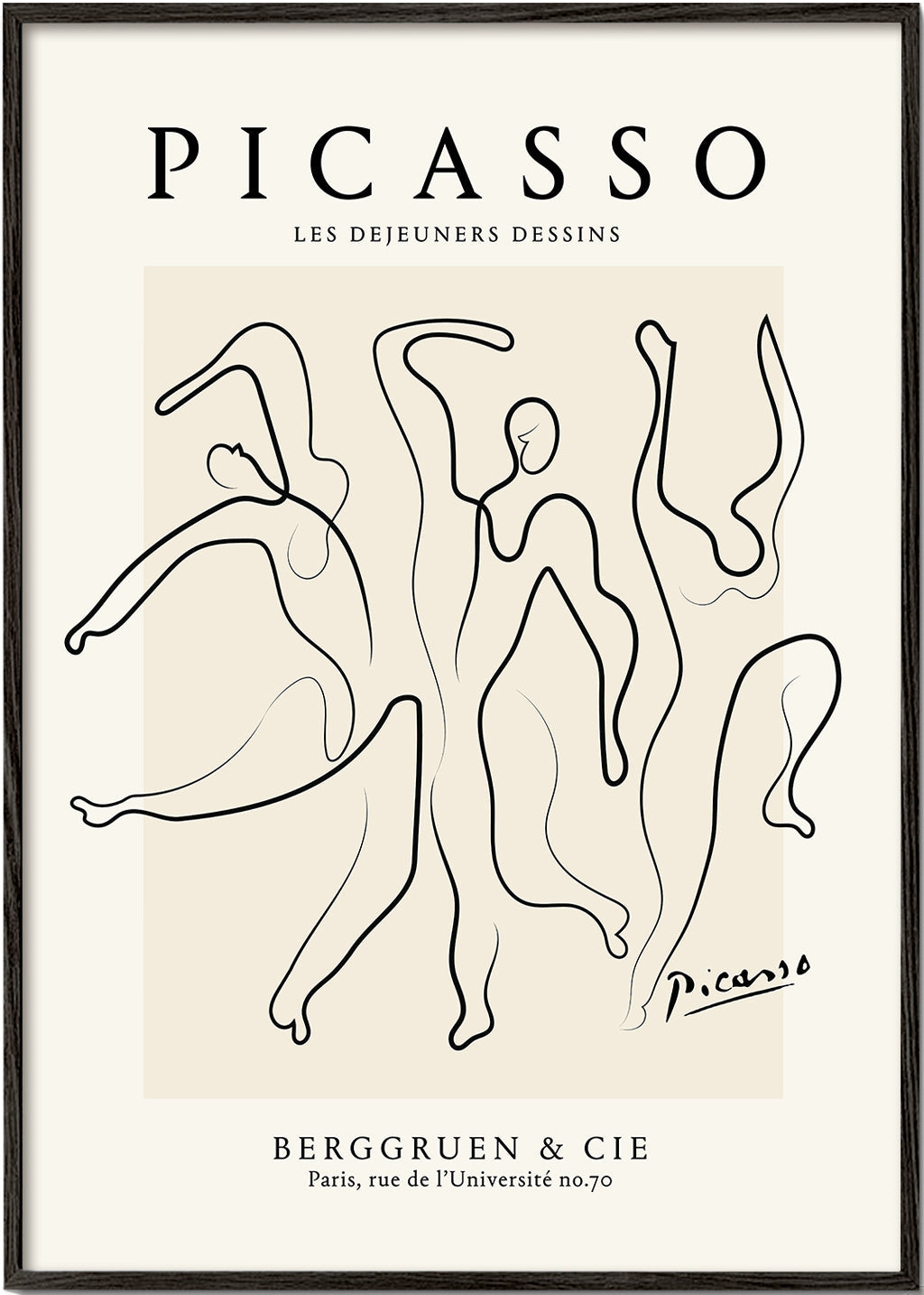 Ilustrace kontinuálním tahem ve stylu Picasso
