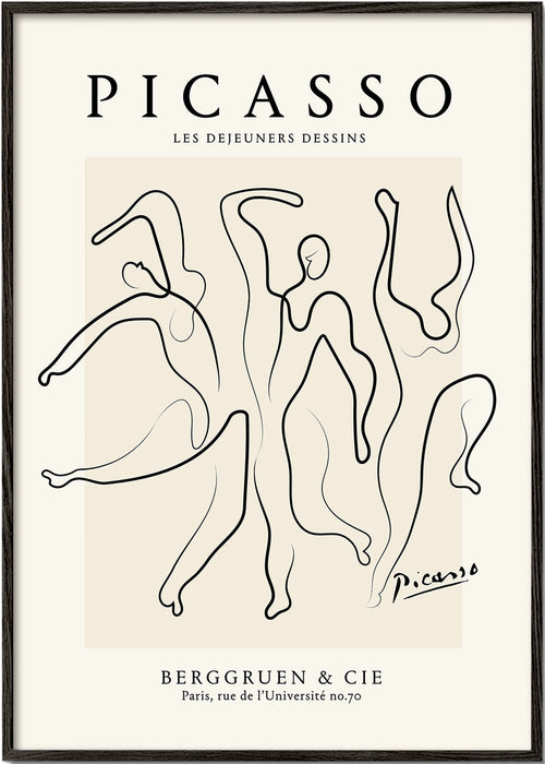 Ilustrace kontinuálním tahem ve stylu Picasso