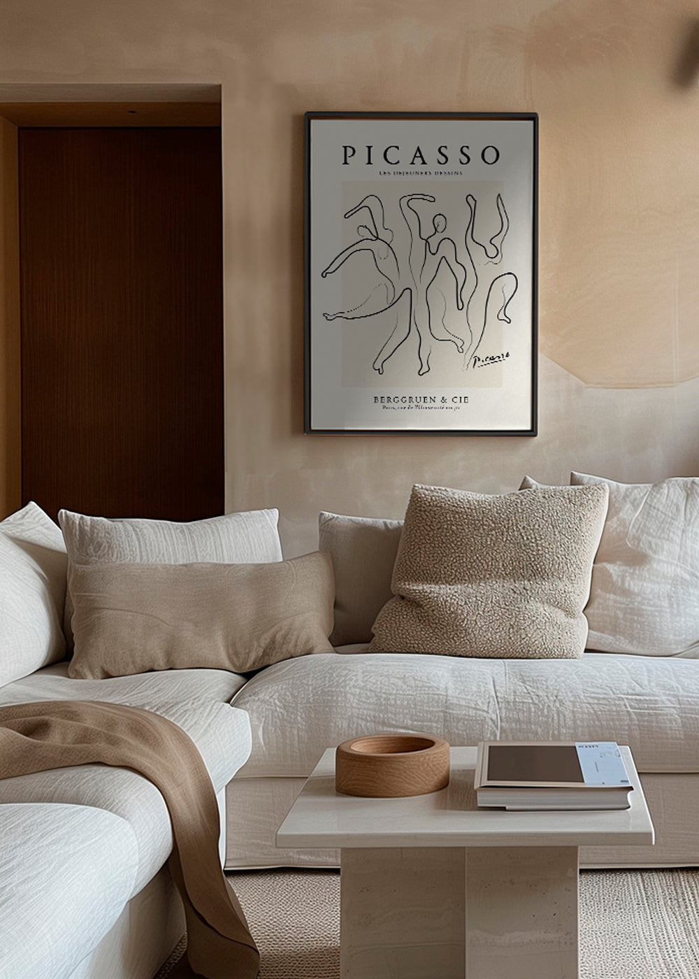 Ilustrace kontinuálním tahem ve stylu Picasso