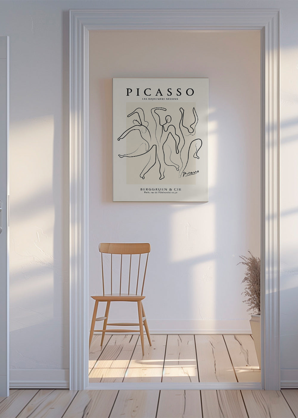 Ilustrace kontinuálním tahem ve stylu Picasso