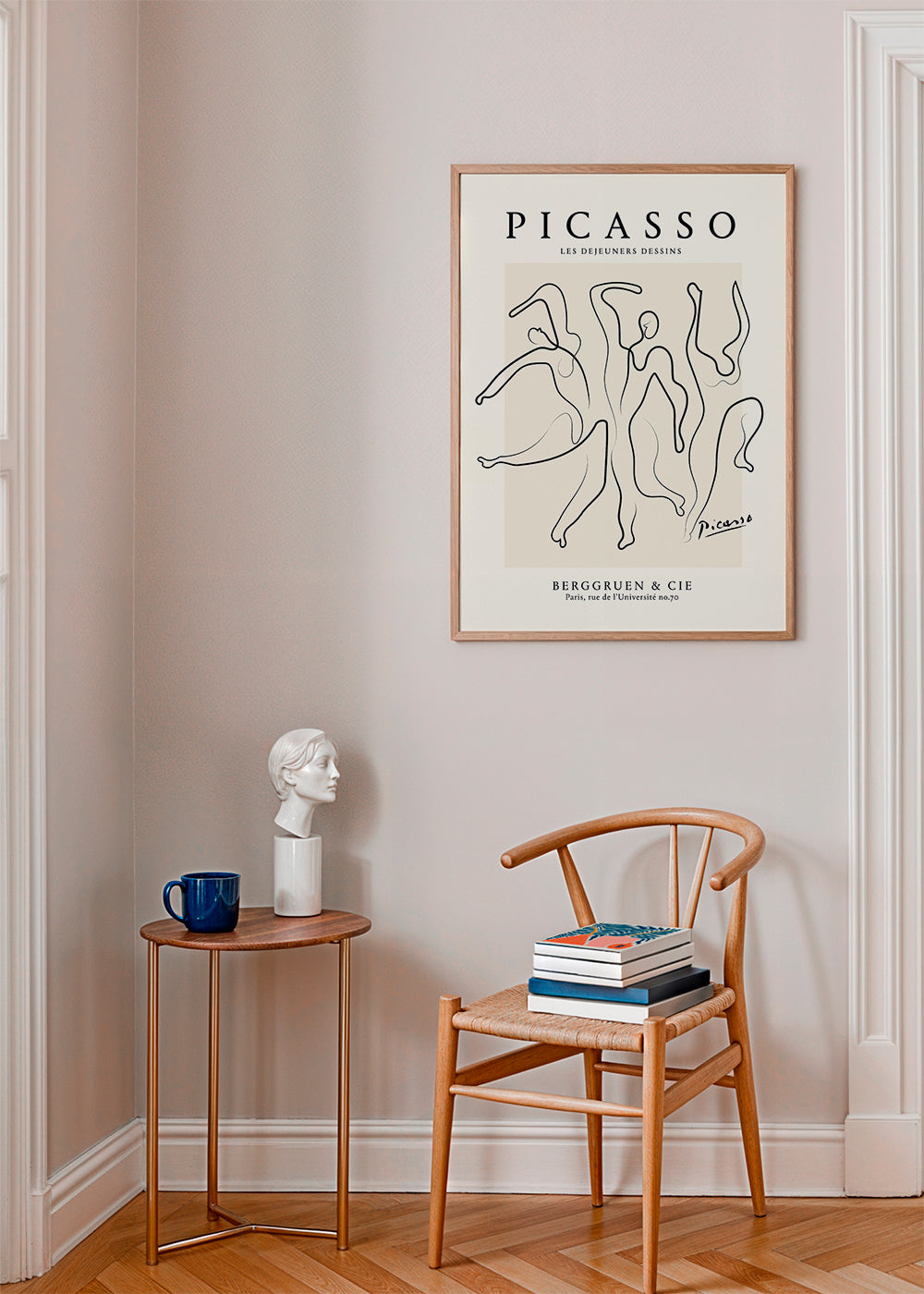 Ilustrace kontinuálním tahem ve stylu Picasso