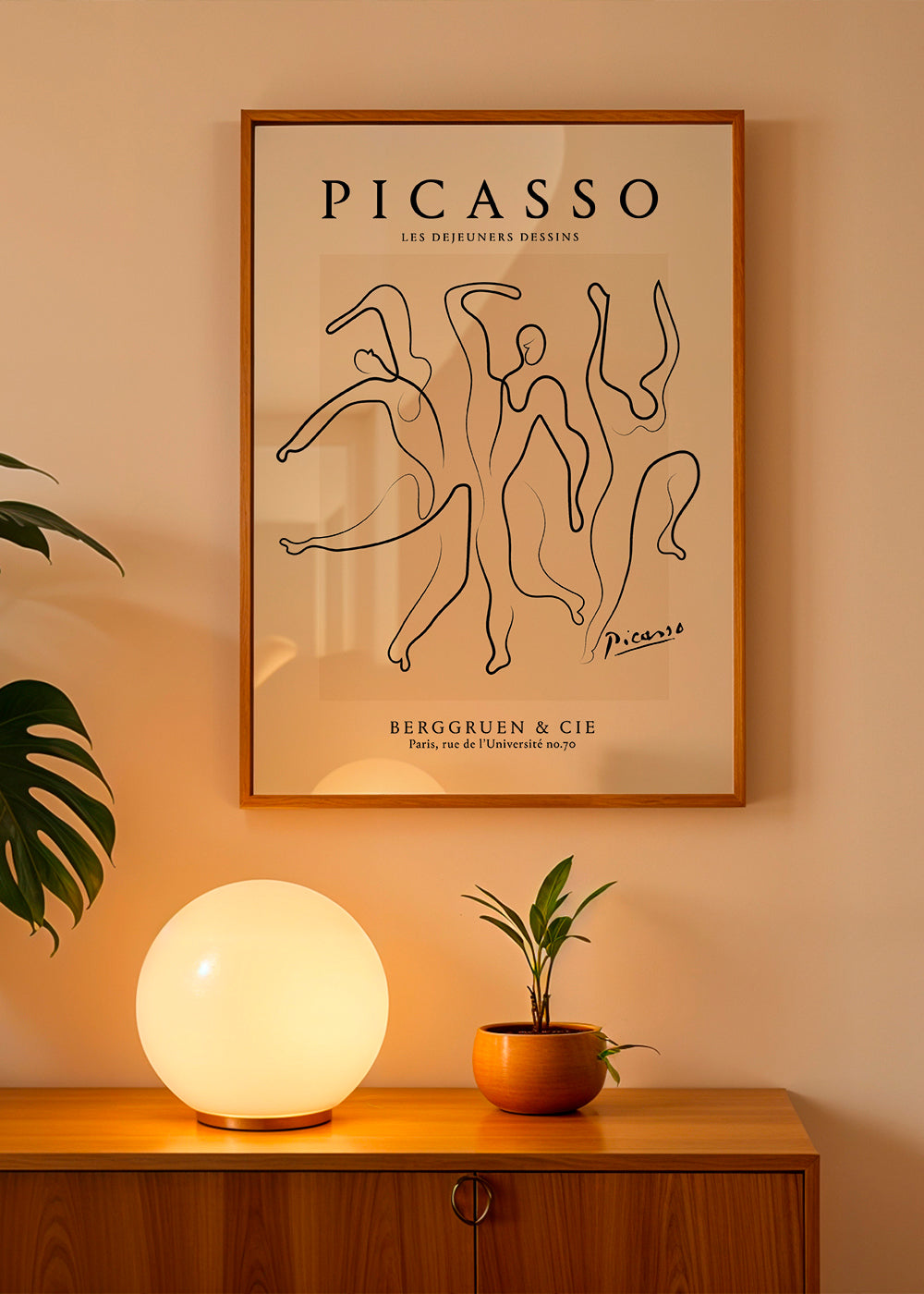 Ilustrace kontinuálním tahem ve stylu Picasso