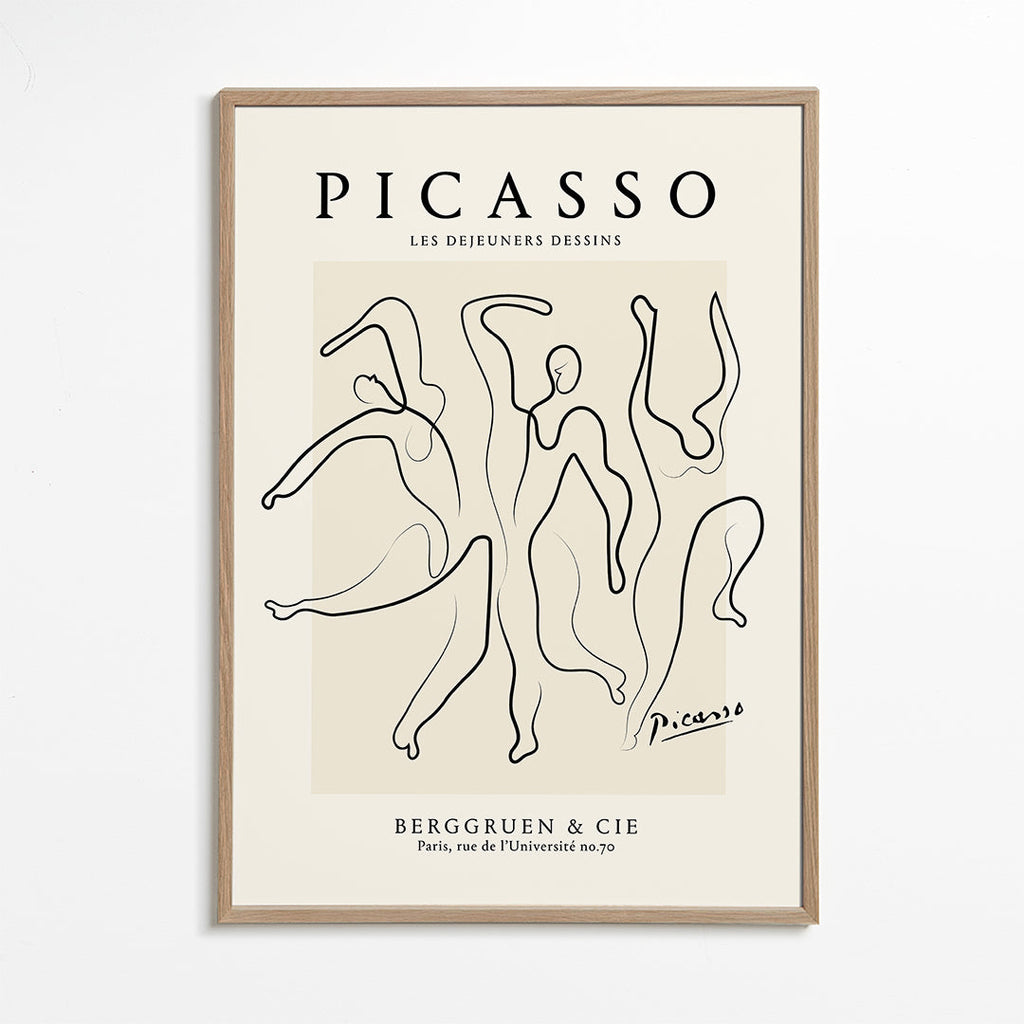 Ilustrace kontinuálním tahem ve stylu Picasso