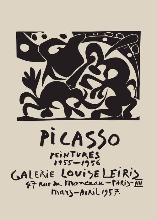 PABLO PICASSO Galerie Louise Leiris Print Poster - Unframed art print
