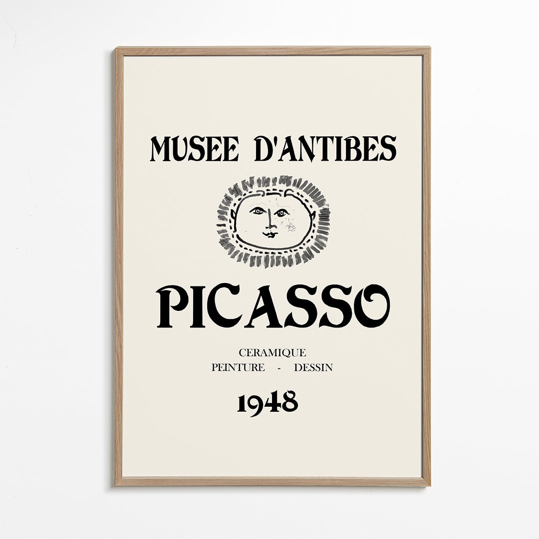 Vintage plakát Musée d'Antibes Picasso 1948