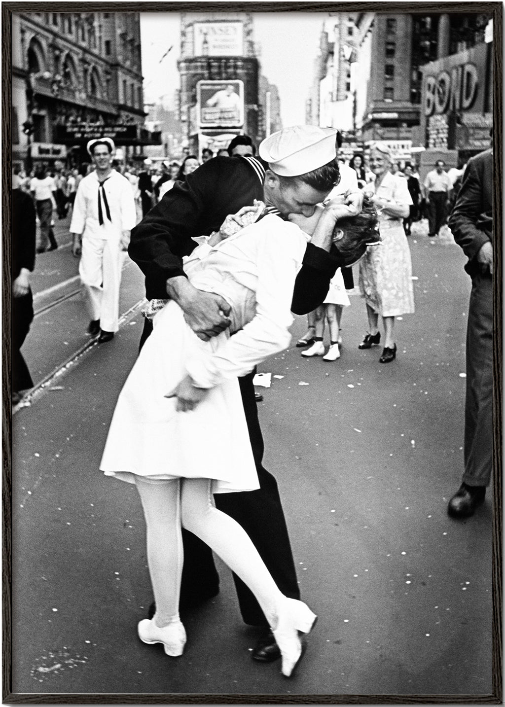 Vintage tisk: polibek na Times Square 1945