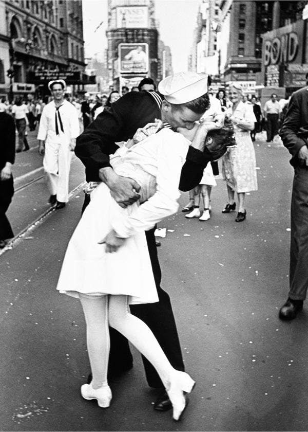 Vintage tisk: polibek na Times Square 1945