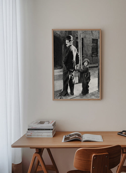 Černobílá fotografie herce němého filmu