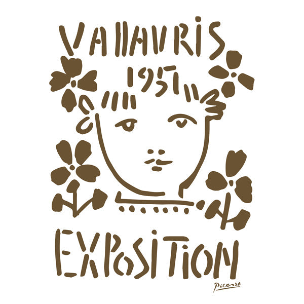 Vintage plakát Vallauris Exposition 1951