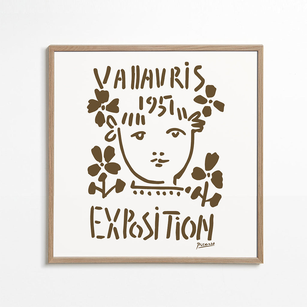 Vintage plakát Vallauris Exposition 1951