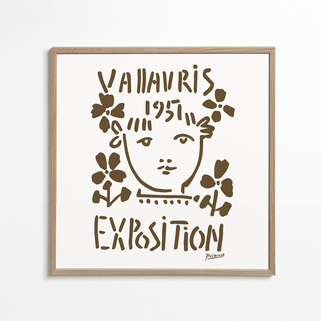 Vintage plakát Vallauris Exposition 1951