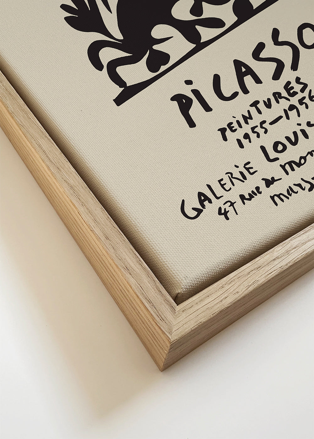 Vintage plakát Picasso černý a béžový