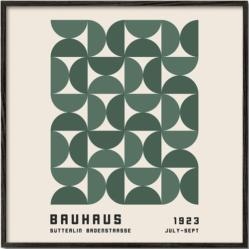 Geometrický plakát Bauhaus zelený 1923