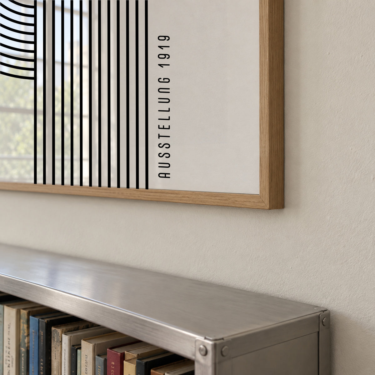 BAUHAUS AUSSTELLUNG Exhibition Poster 1919 - Square - Framed poster detail