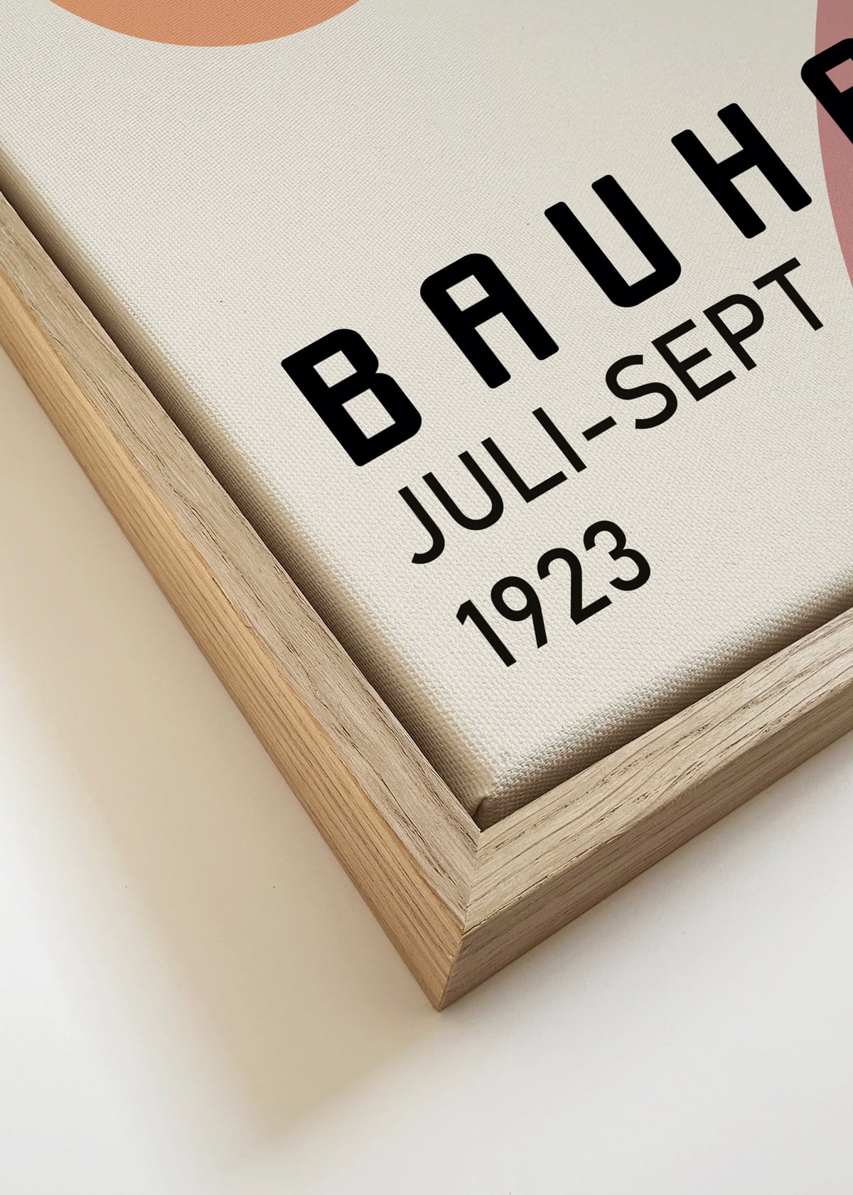 COLORFUL BAUHAUS NO.1 POSTER - Square - Framed canvas detail